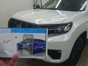 オーサーアラームIGLA2+施工 トヨタ プラド 盗難対策 カーセキュリティ大阪 アクアガレージ