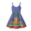 Miniature : Haiti Flag Clothing Ladies Sleeveless Slip Dresses Red and Blue Haitian Flag
