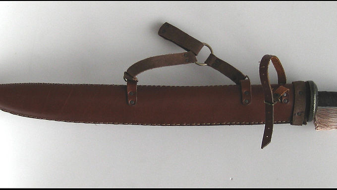 Scramasaxe et fourreau 