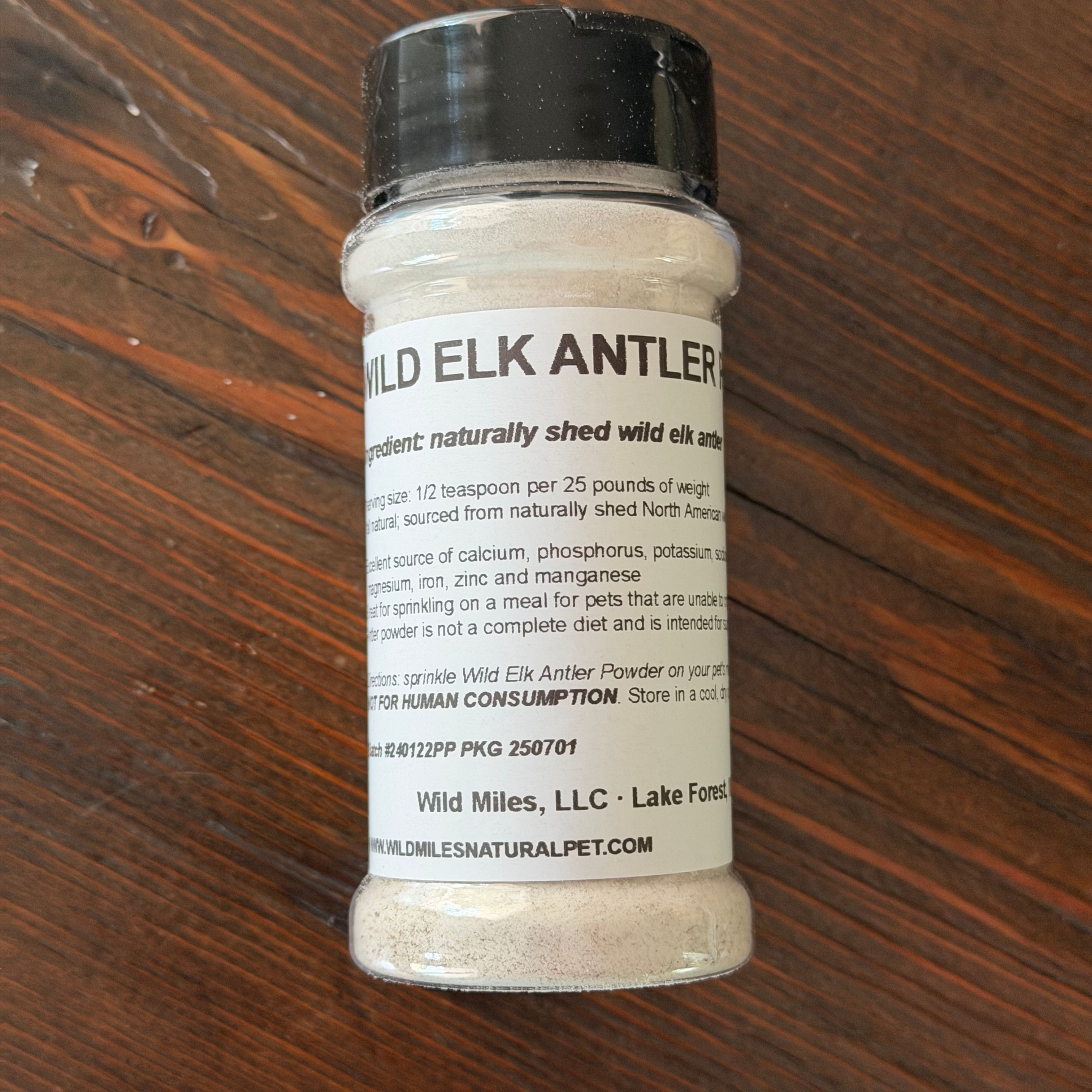 Wild Elk Antler Powder - 2oz Bottle