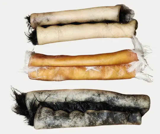 Thumbnail: UGLY CHEWS Hair-On Cow Hide Rolls