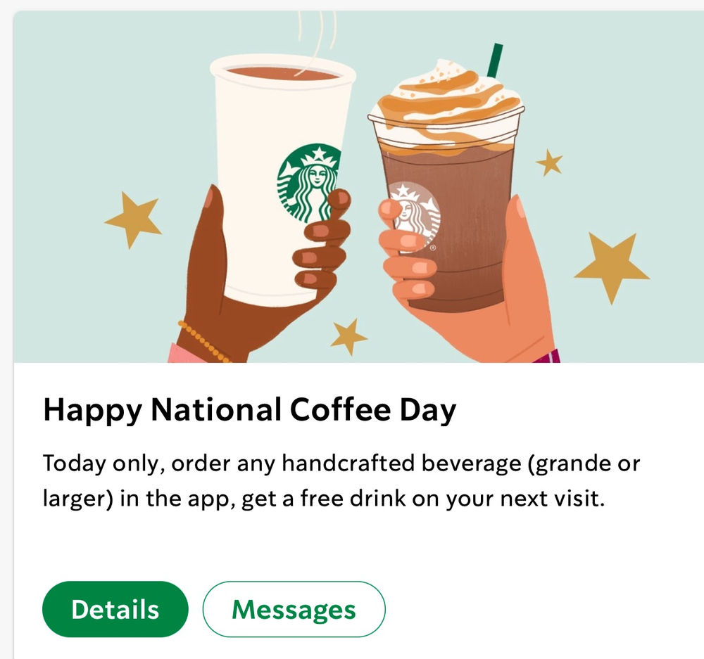 National Coffee Day 2020 FREE coffee!