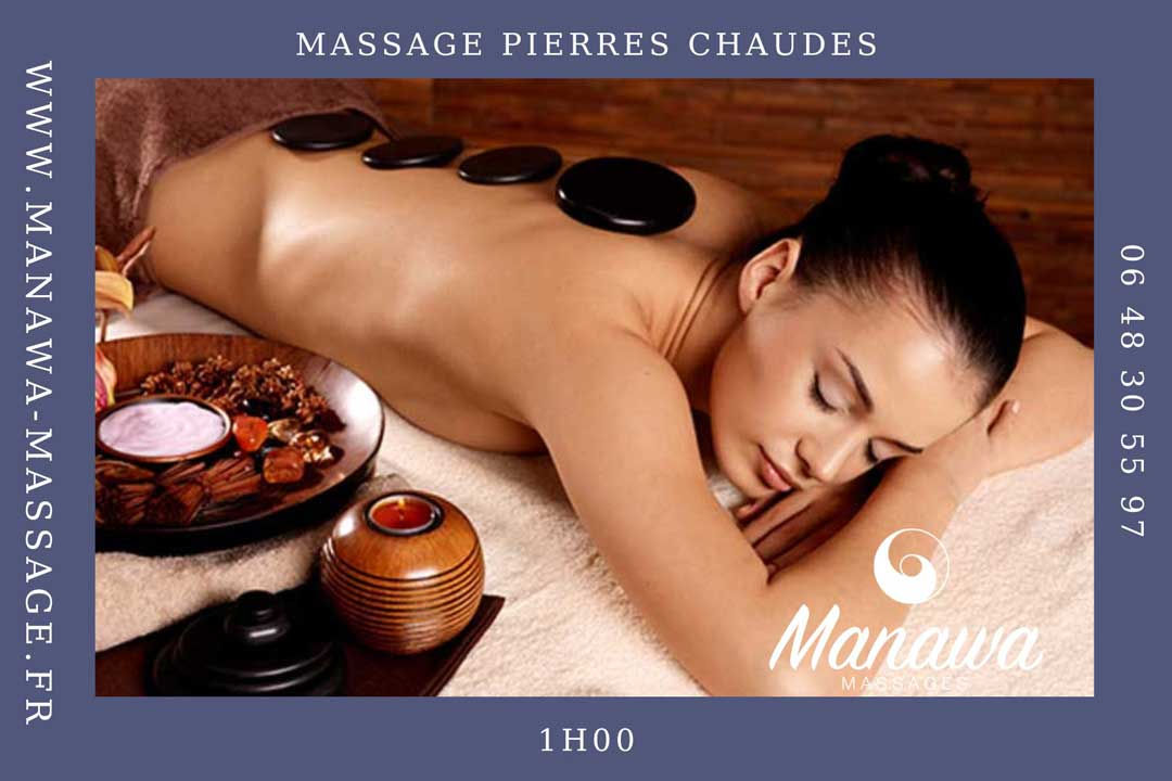 Massage aux pierres chaudes 1H00