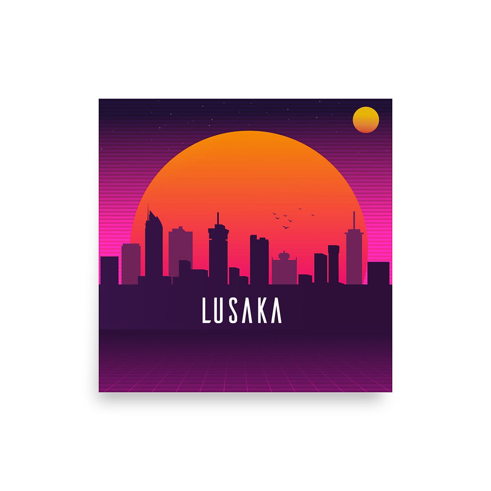 Thumbnail: Lusaka Synthwave Poster