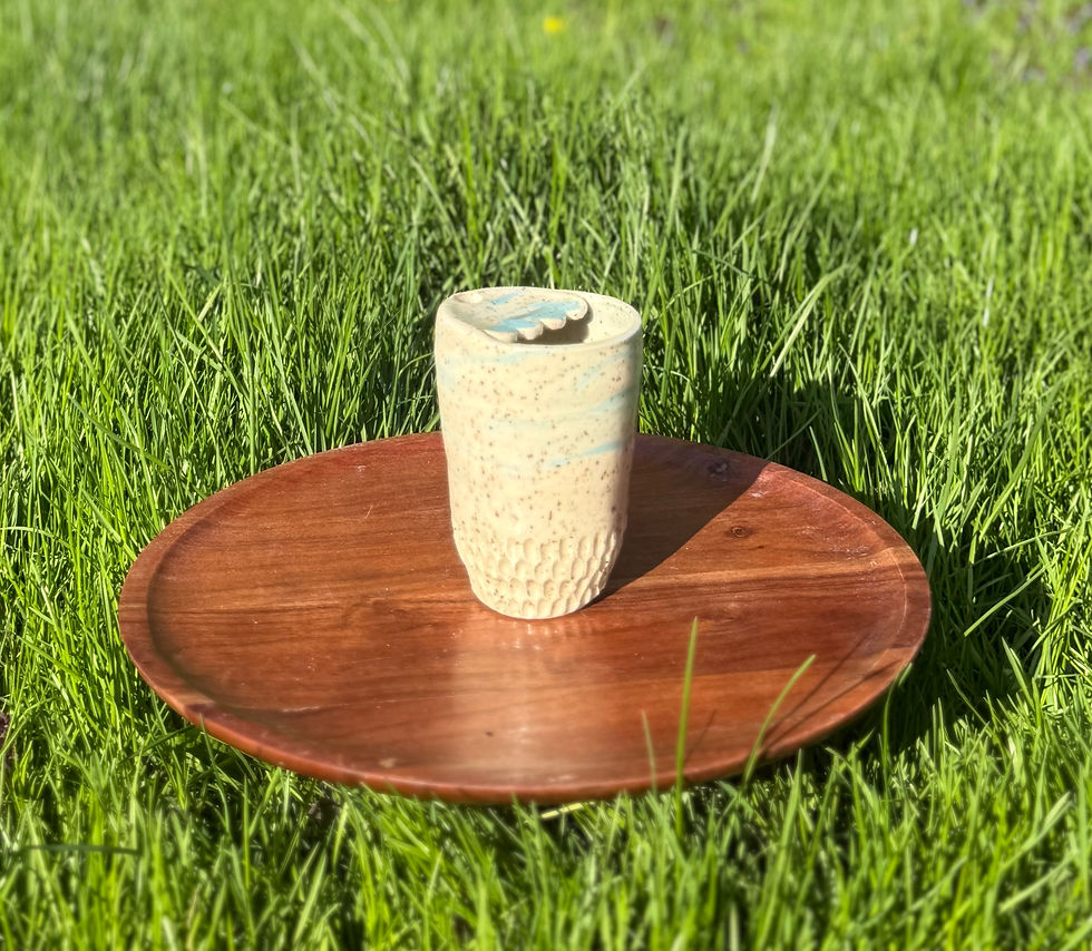 Thumbnail: Spiral blue travel mug 