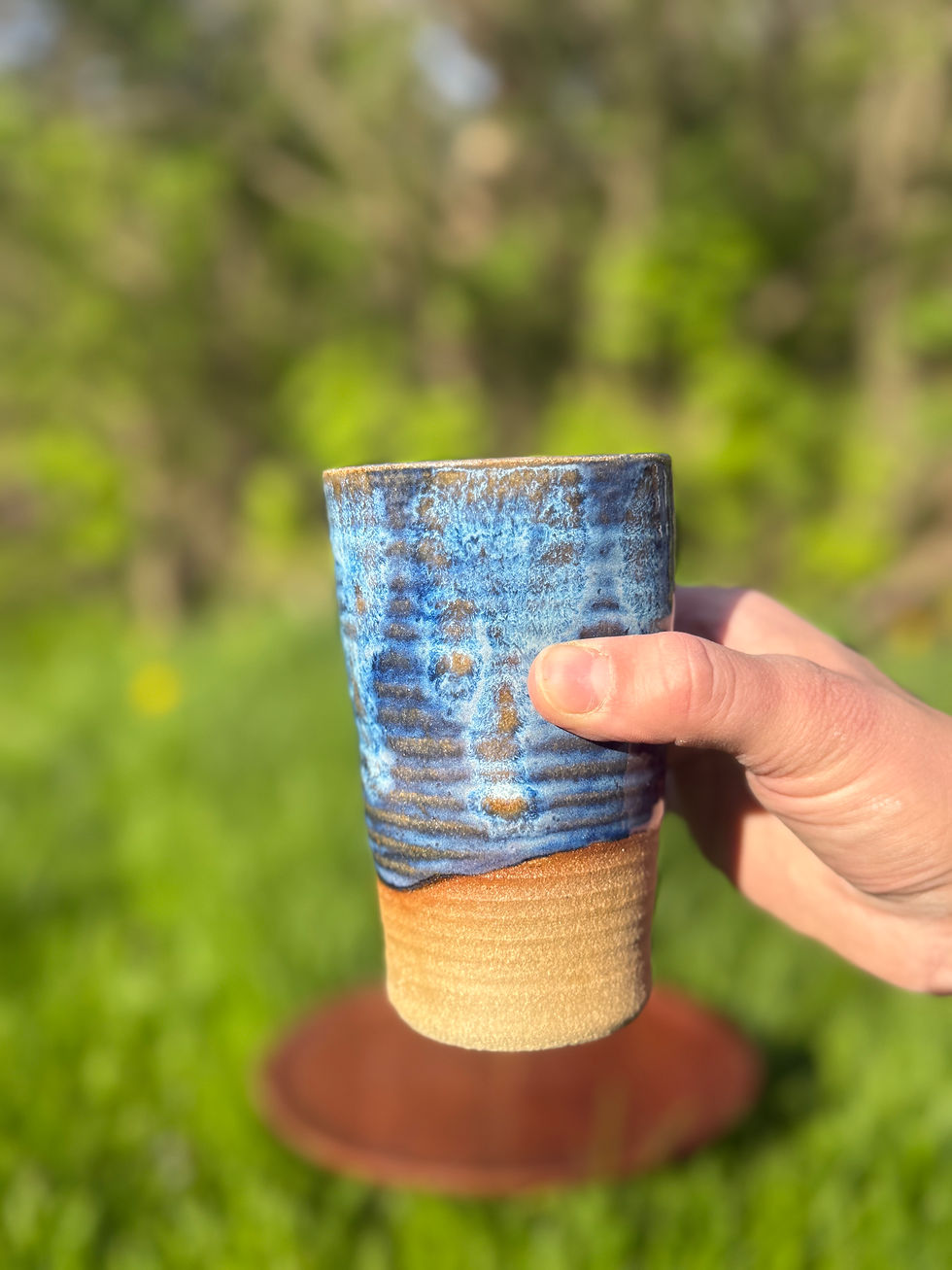 Thumbnail: Blue cups (Striped and float) 