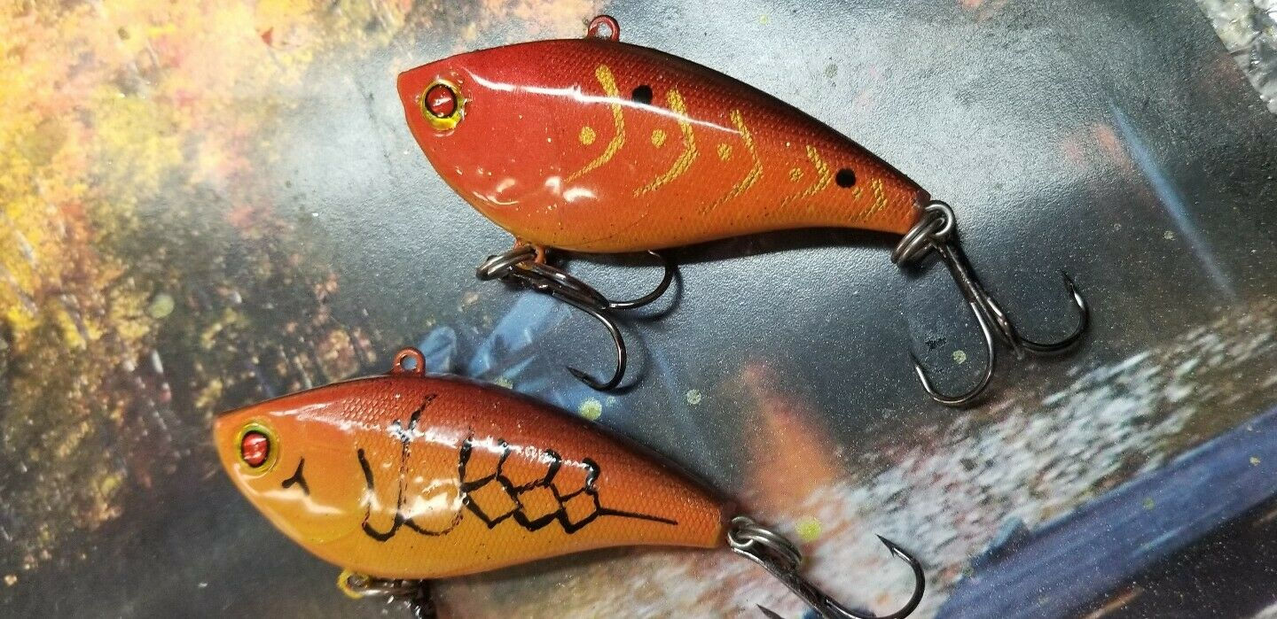 Pair of Excaliber Style Lipless Crankbaits - Sunrise and SunSet