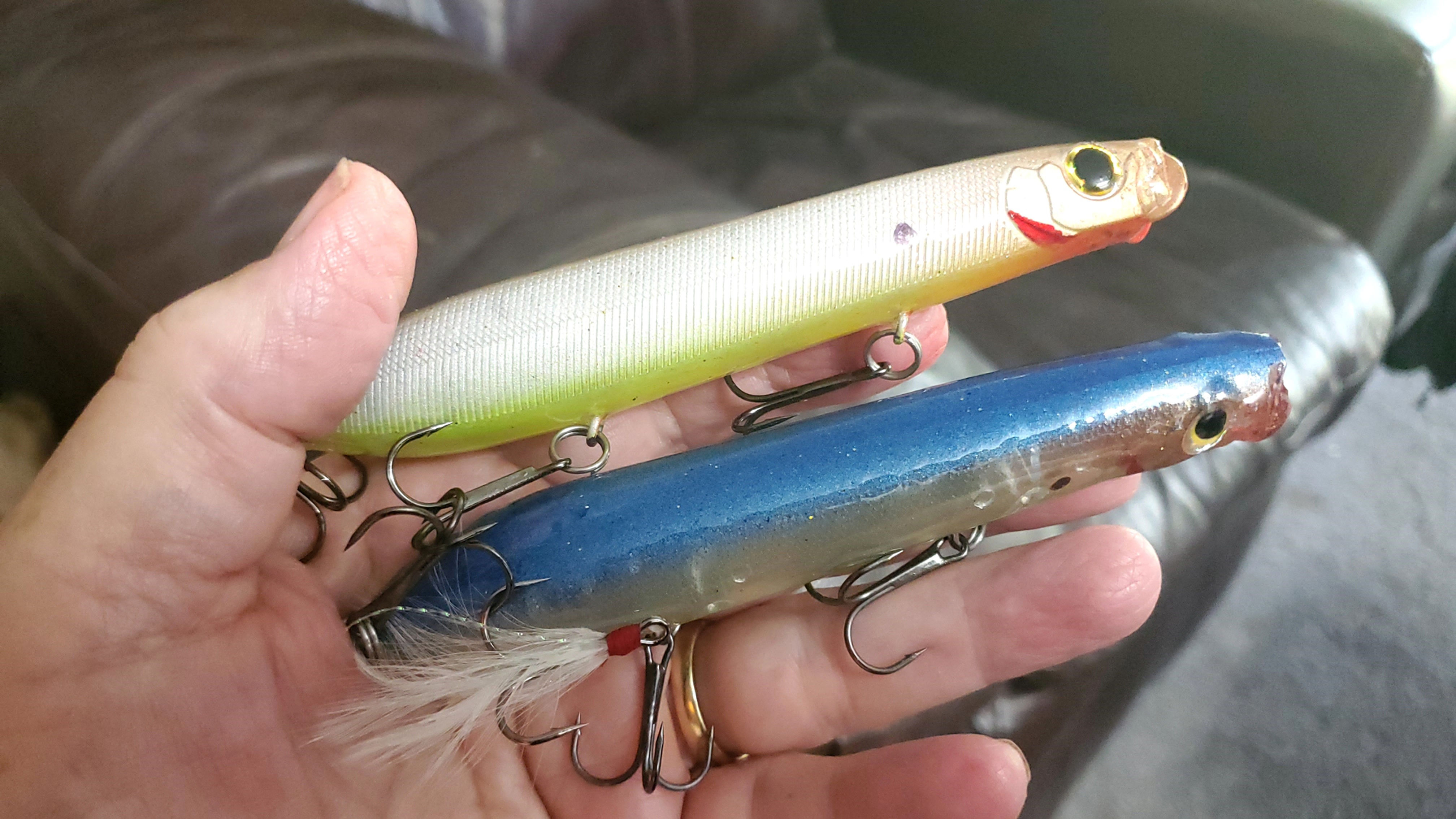 Evergreen Blo Style Topwater Bait/ Bone or Blue