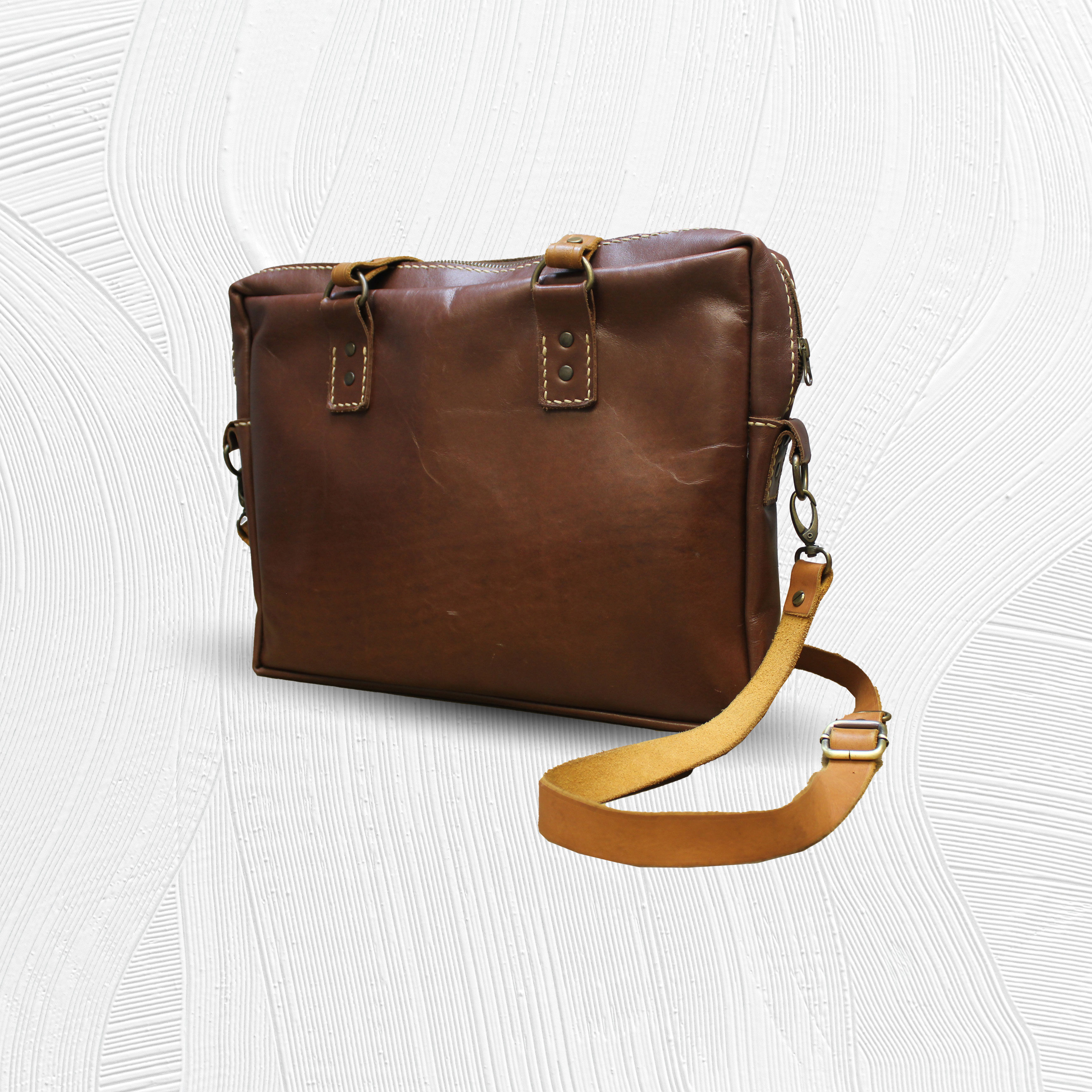 Large Soft Leather Laptop Bag