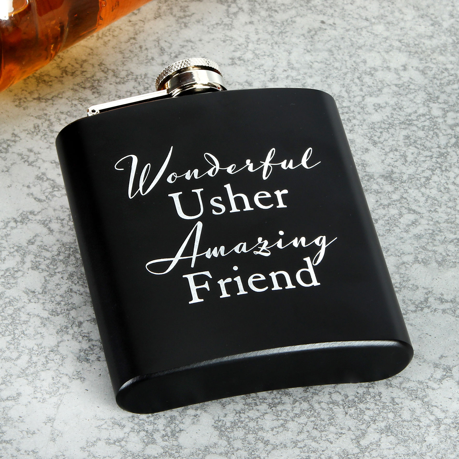 Wedding Hip Flask - Usher
