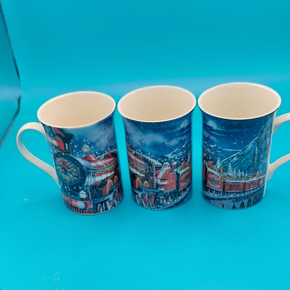 Thumbnail: Richard MacNeil Set of 4 Ceramic Mugs - Polar Express