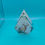 Thumbnail: Single Tealight Glass Triangular Shaped  Holder 19cm Reindeer Scene