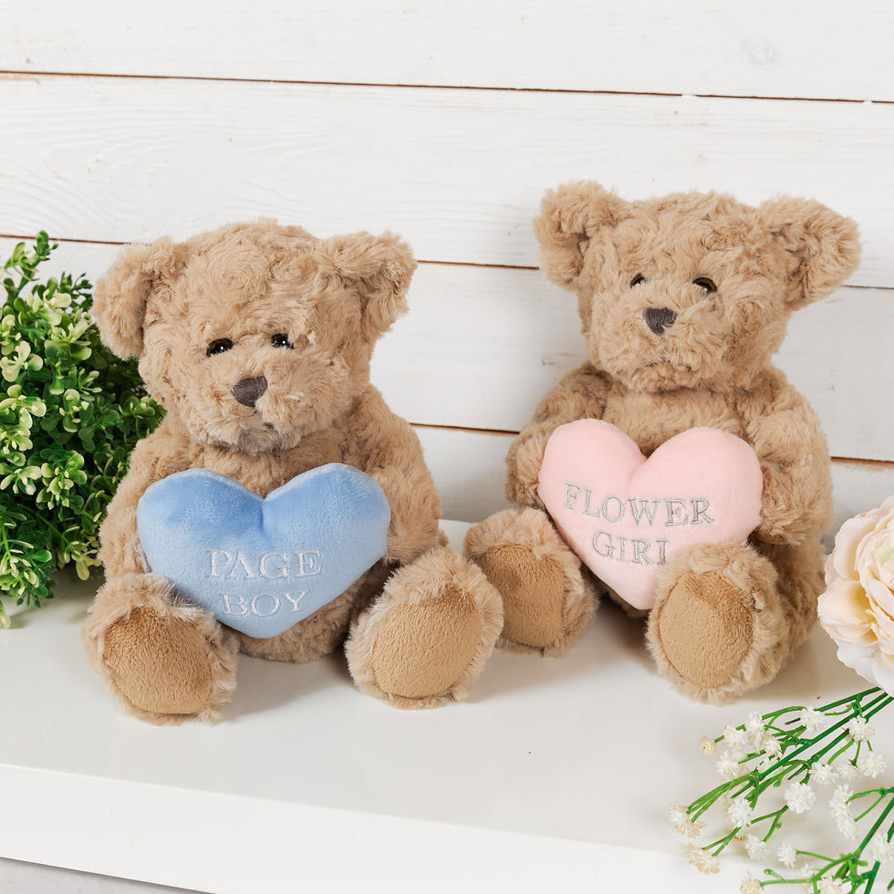 Thumbnail: Flower Girl Teddy Bear - Adorable Plush Gift for Your Special Flower Girl