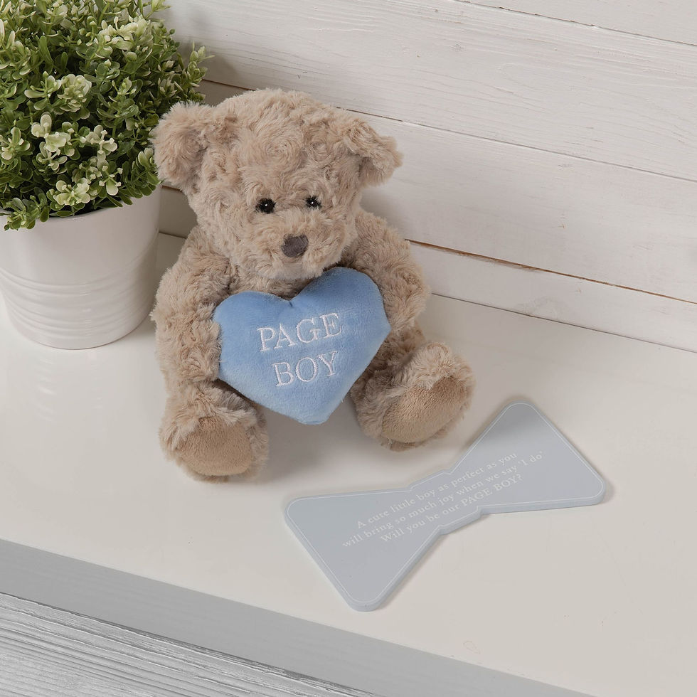 Thumbnail: Page Boy Teddy Bear - Adorable Plush Gift for Your Special Page Boy