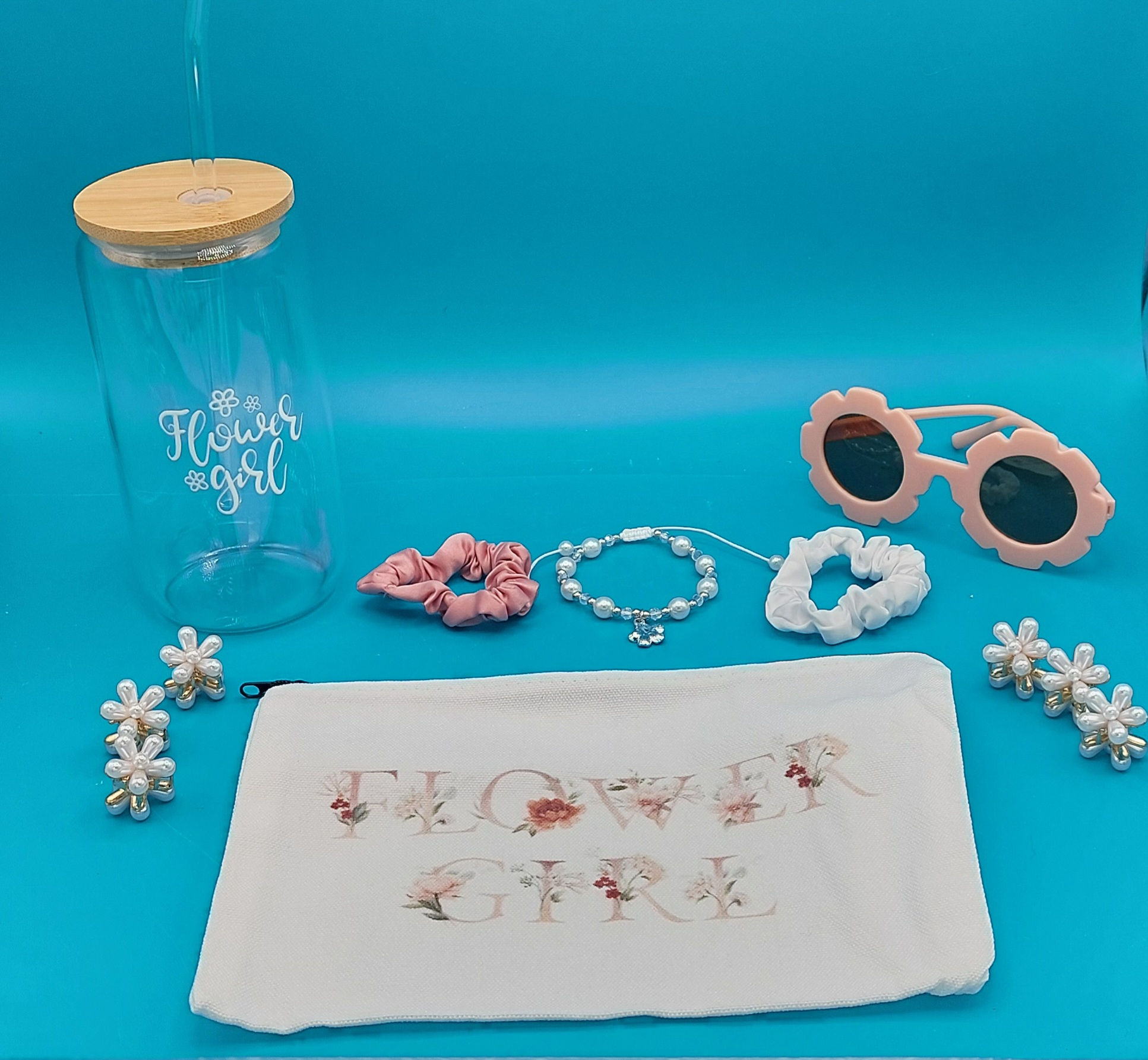 Flower Girl Proposal Gift Box with Tumbler and accessories