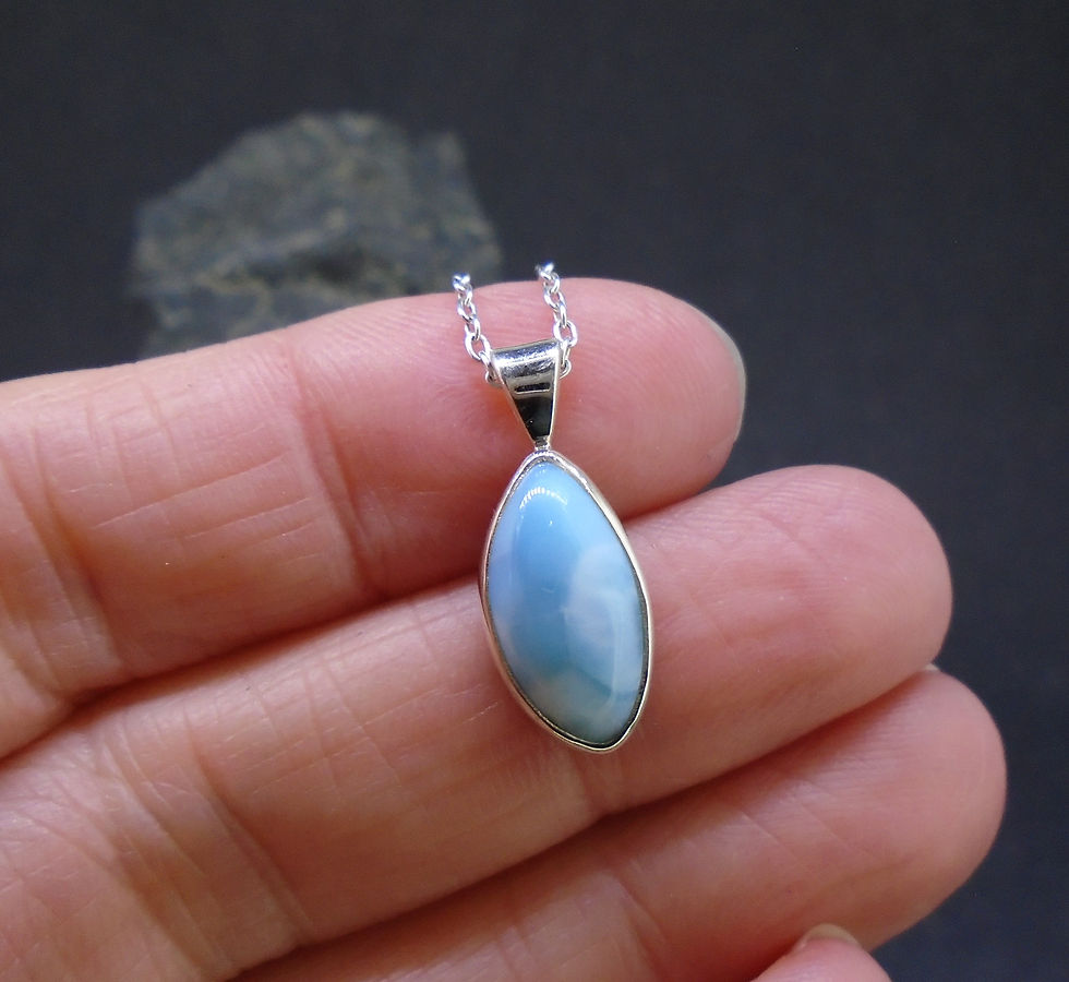 Thumbnail: Larimar Sterling Silver Pendant