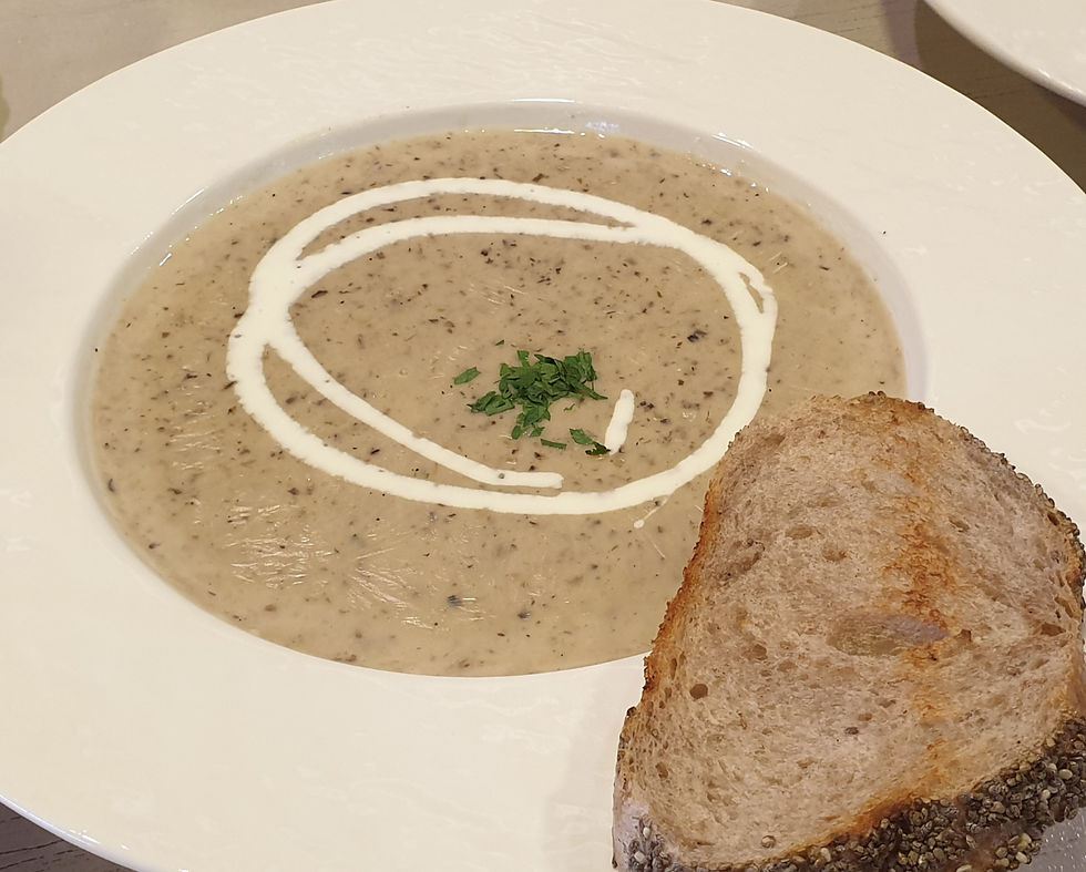 The Signature Wild Mushroom Soup is a must have for mushroom lovers.
