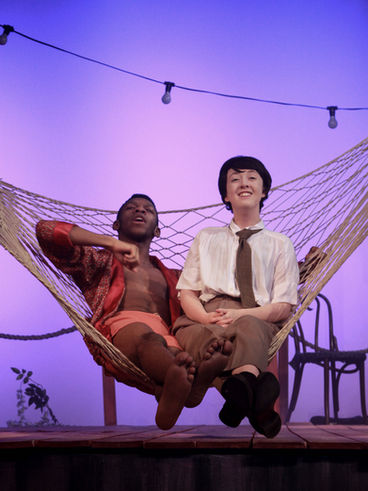As Viola in 'Twelfth Night' with Edem-Ita Duke
