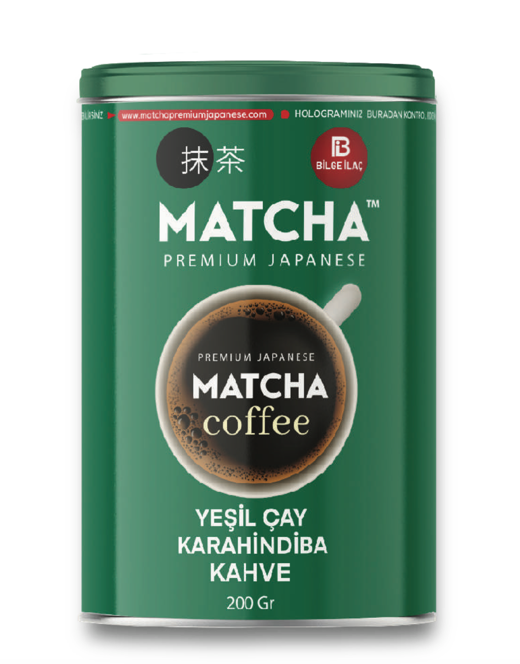 Matcha Detox Coffee 200gr / 1 Kutu (1 Box)