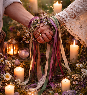 Handfasting ceremony at twilight.png