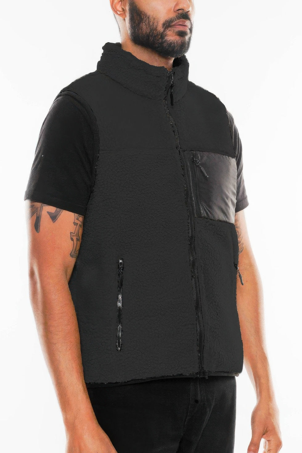 Thumbnail: Padded Sherpa Fleece Vest