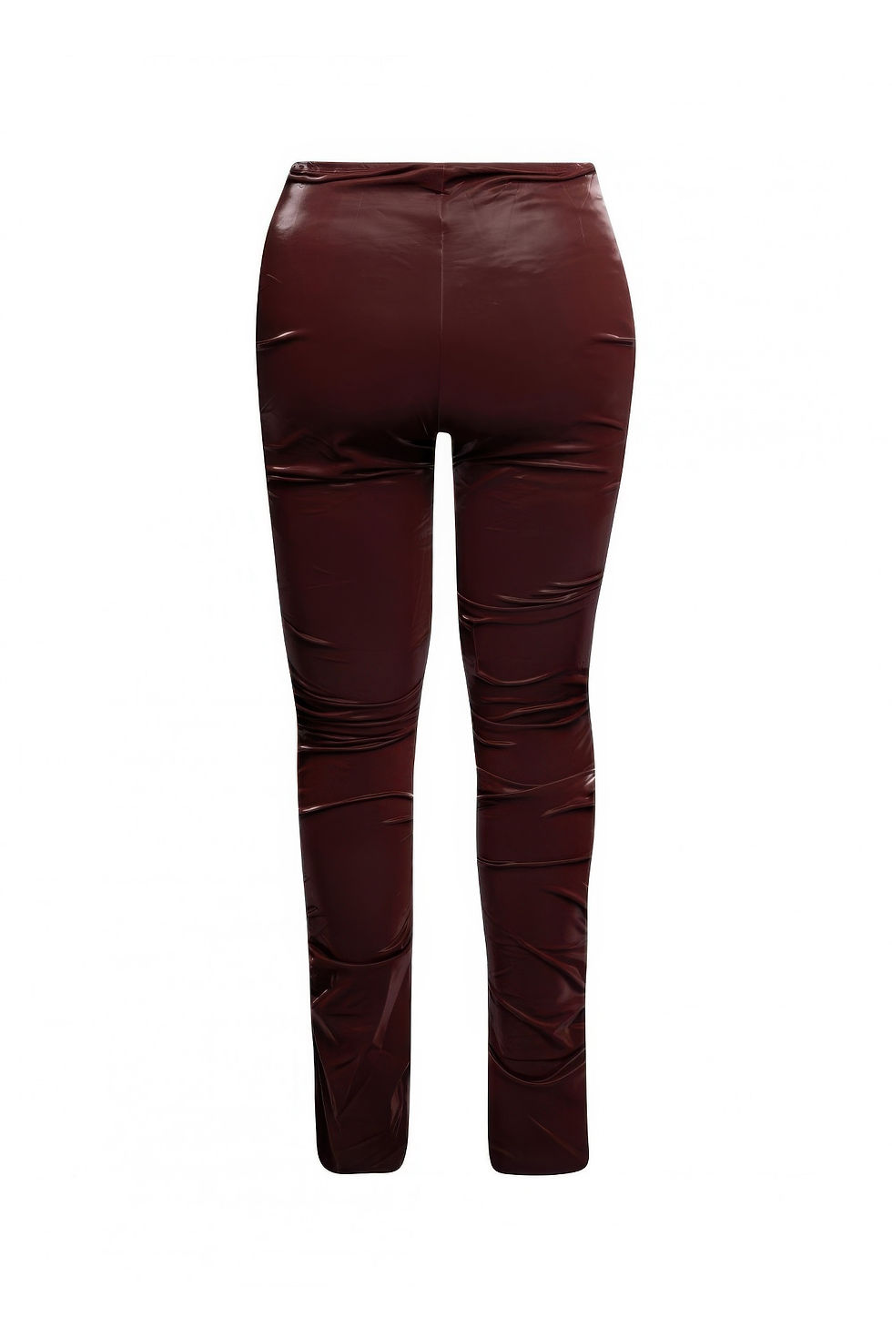Thumbnail: Velvet Pu Ruched Pants