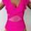 Thumbnail: Ruffle Sleeves Deep V Neck Cross Lace Swimsuit