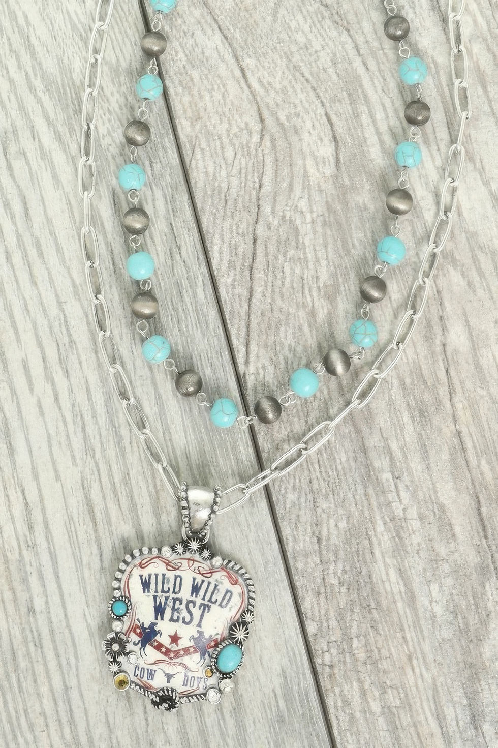 Western Wild West Beaded Necklace