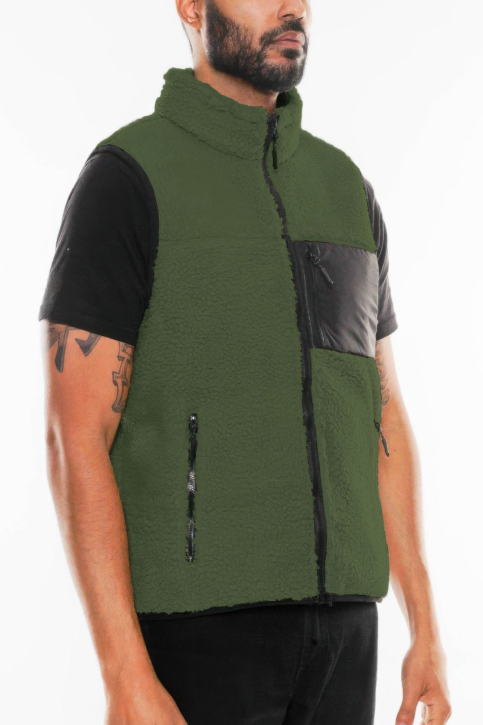 Thumbnail: Padded Sherpa Fleece Vest