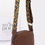 Thumbnail: Faux Leather Camera Bag W/leopard Strap