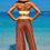 Thumbnail: Solid Color Metal Decor Beach Bikini Pants Set