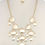 Thumbnail: Brushed Oval Shape Dangle Metal Necklace