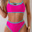 Thumbnail: Square Neck Cut Out Two Pieces Bikini