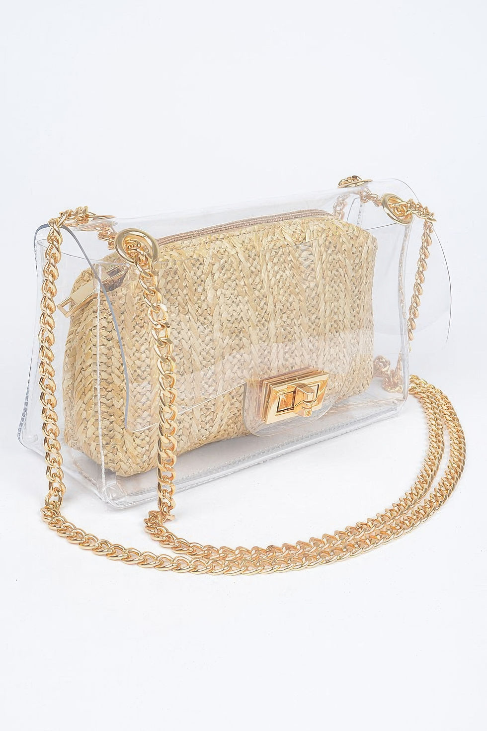 Thumbnail: Transparent Crossbody Bag W/pouch