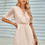 Thumbnail: Swiss Dot Frill Trim Puff Sleeve Surplice Dress