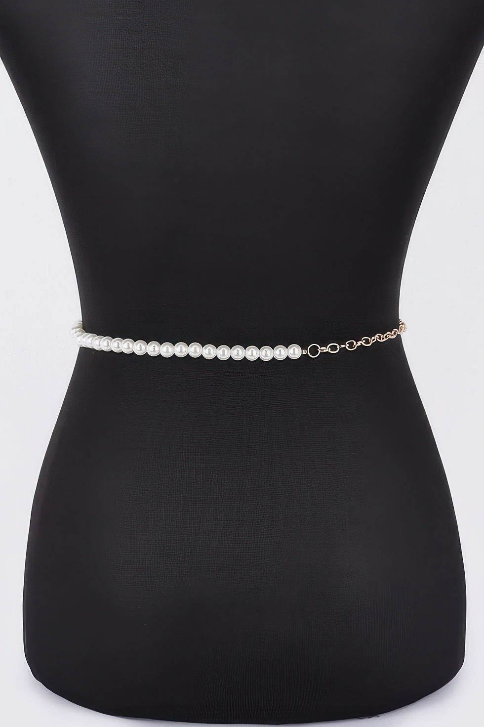 Thumbnail: Flower Ribbon Faux Pearl Belt