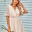Thumbnail: Swiss Dot Frill Trim Puff Sleeve Surplice Dress