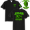 Thumbnail: Jeeps Plus Basic 50/50 Black T-shirt (BRIGHT GREEN INK)