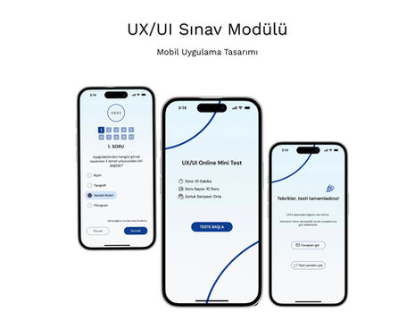 UX/UI Sınav Modülü Mobil Uygulama