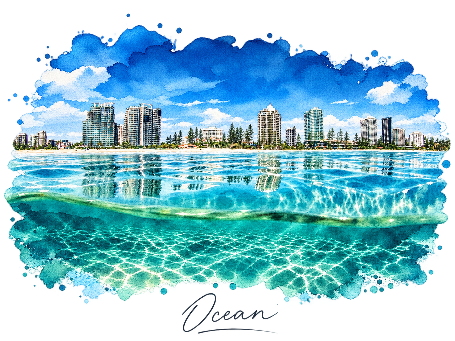 Ocean gallery illustrated artwork