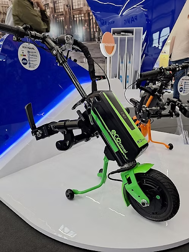Travel mobility power attachments for wheelchair users on vacation