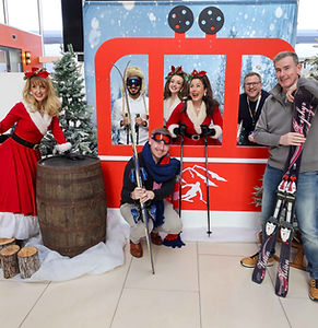 Company Christmas party pop-up