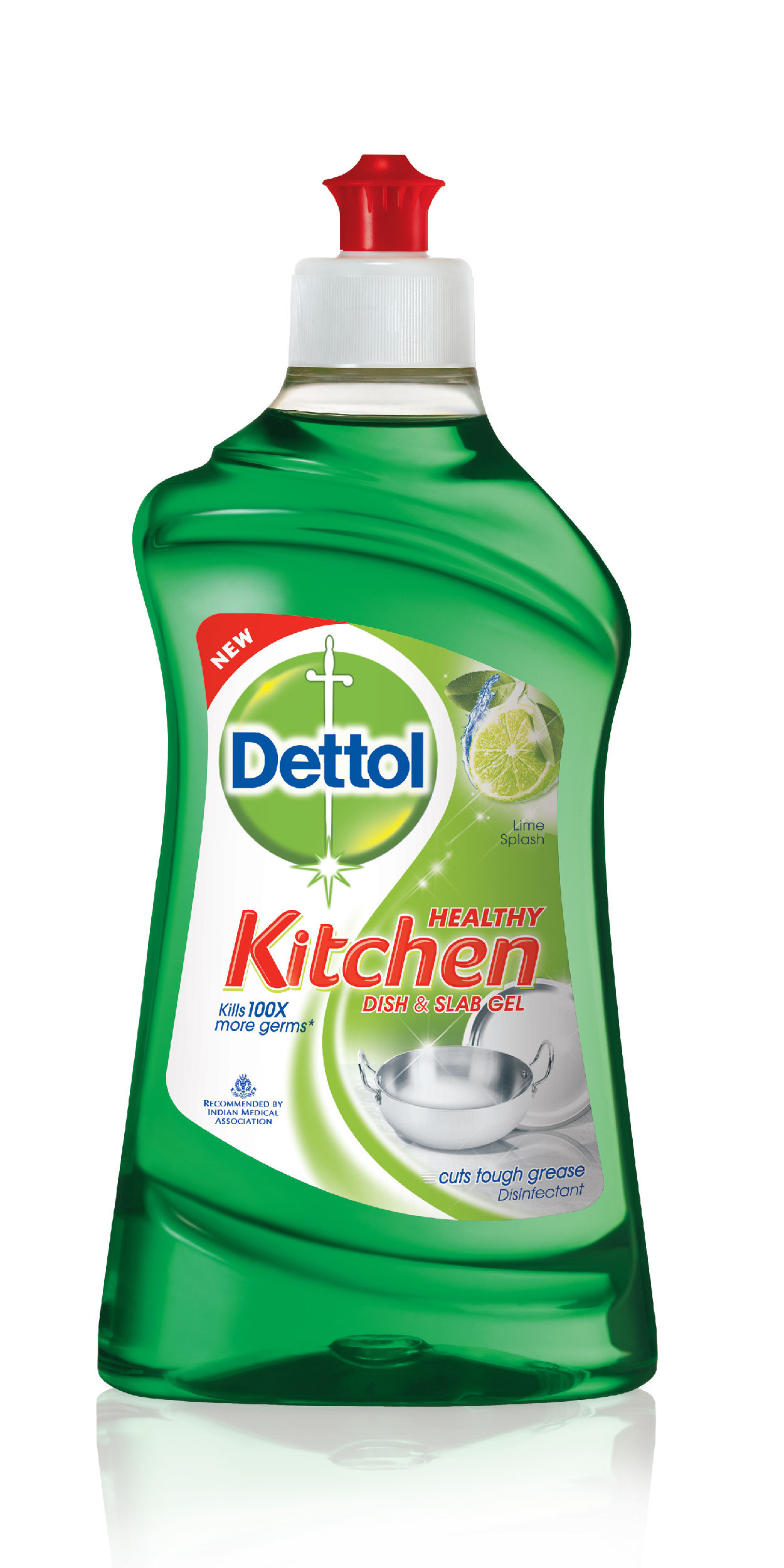 Dettol Lime Splash Kitchen Dish or Slab gel 400 ml