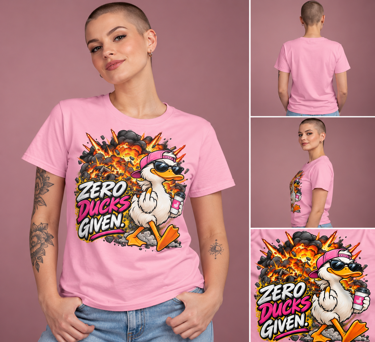 Zero Ducks Given Explosion Pink