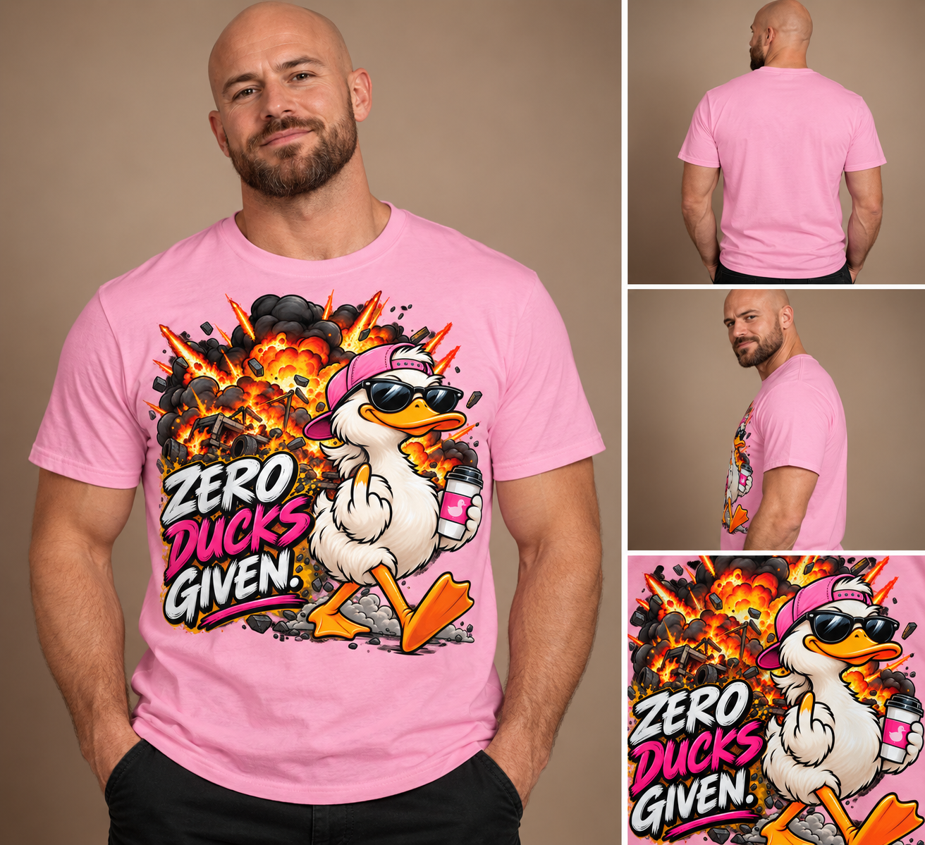 Zero Ducks Given Explosion Pink