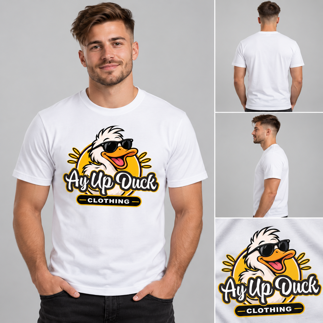 Ay Up Duck Large Logo T-Shirt