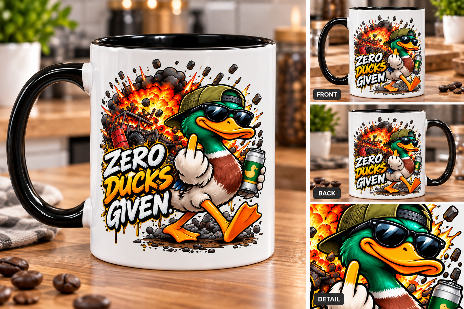 Zero Ducks Given Mug Explosion