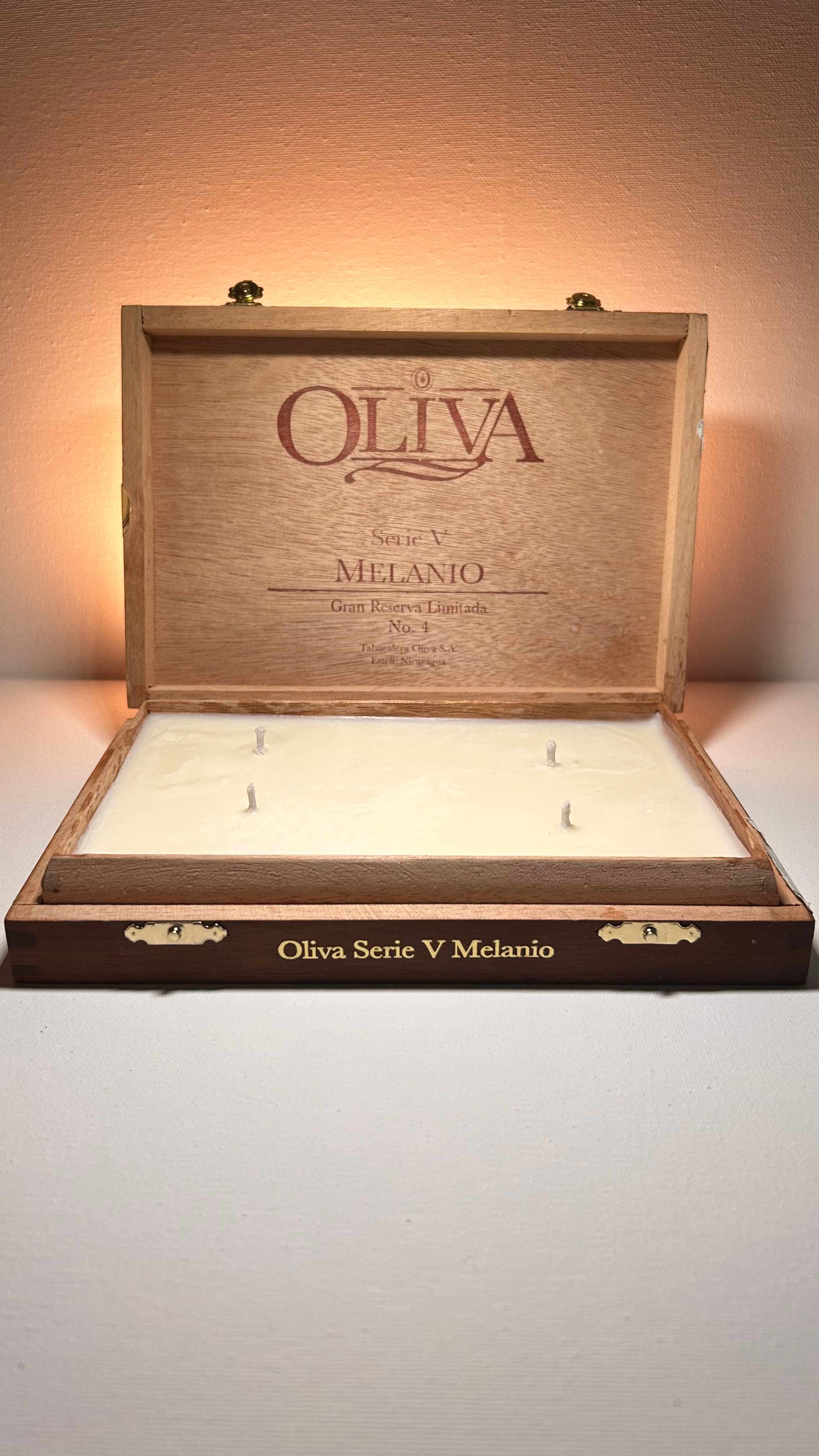 4 Wick Oliva Cigar Box Candle