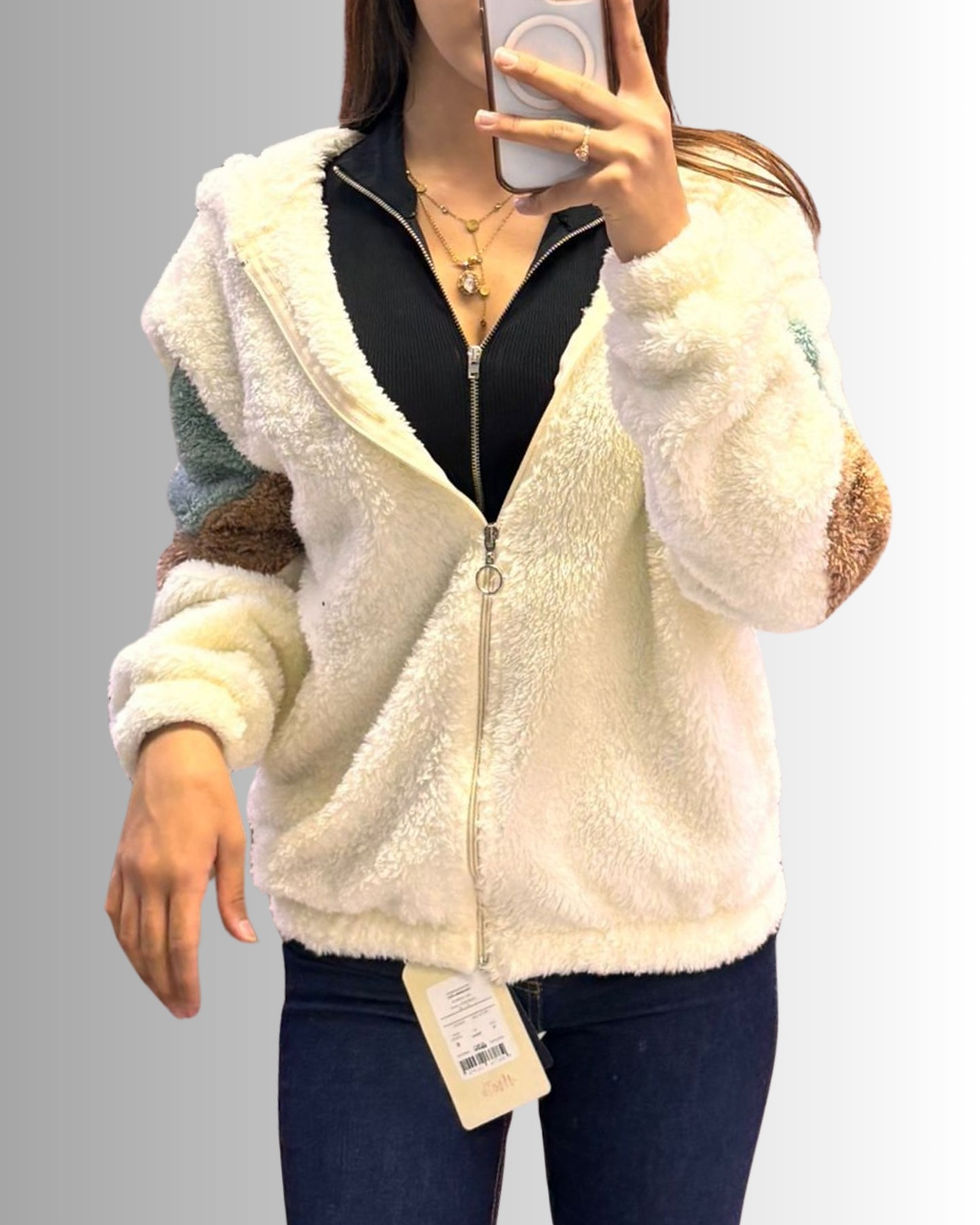 Küçük resim: 🌸Peluş Kapşonlu Ceket