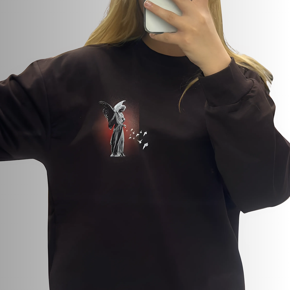 الصورة المصغرة: MELEK BASKILI 2 İPLİK SWEATSHİRT